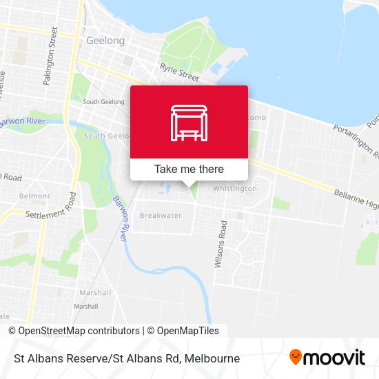 St Albans Reserve/St Albans Rd map