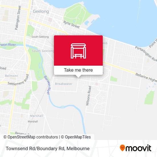Townsend Rd/Boundary Rd map
