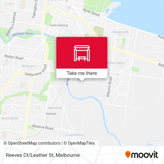Reeves Ct/Leather St map