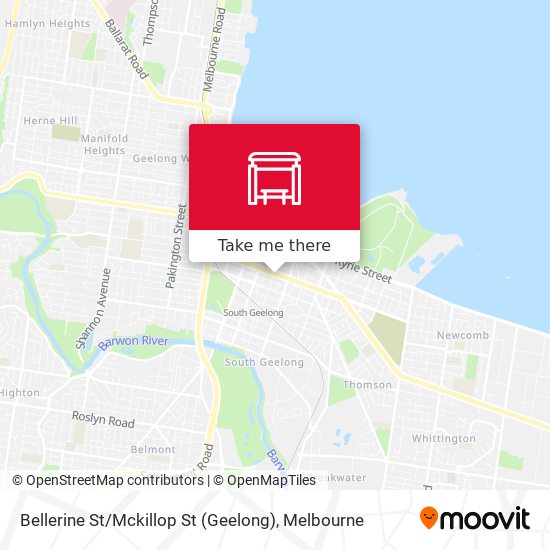 Bellerine St / Mckillop St (Geelong) map