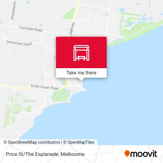 Price St/The Esplanade map