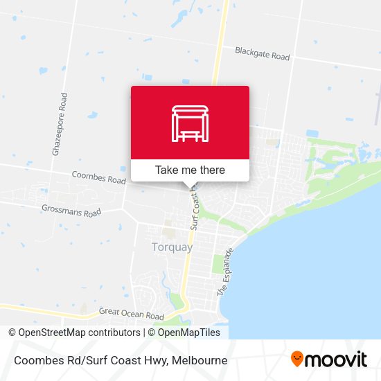 Coombes Rd/Surf Coast Hwy map