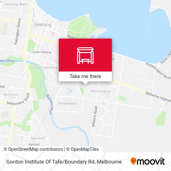 Gordon Institute Of Tafe / Boundary Rd map