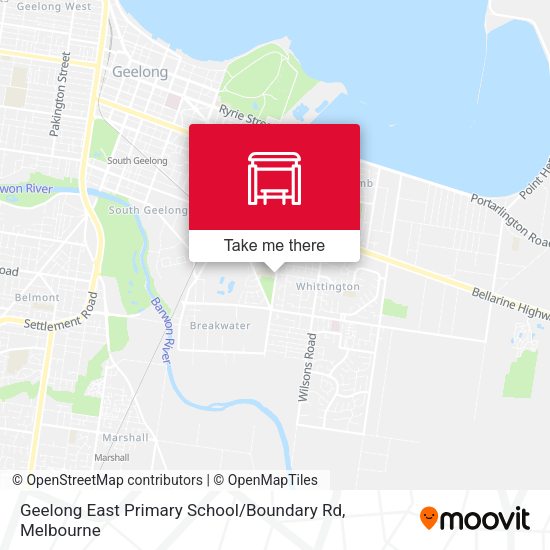 Geelong East Primary School / Boundary Rd map