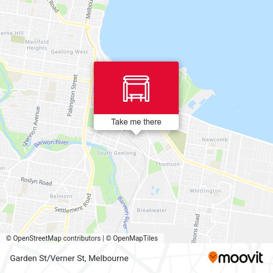 Garden St/Verner St map