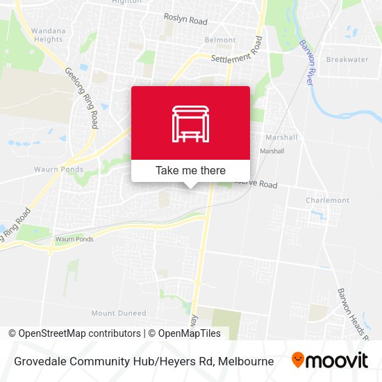 Grovedale Community Hub / Heyers Rd map