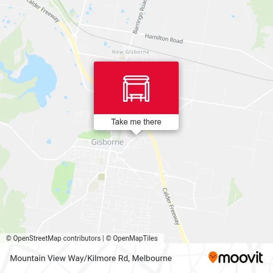 Mapa Mountain View Way/Kilmore Rd