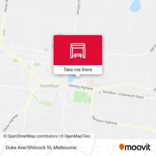 Duke Ave/Shilcock St map