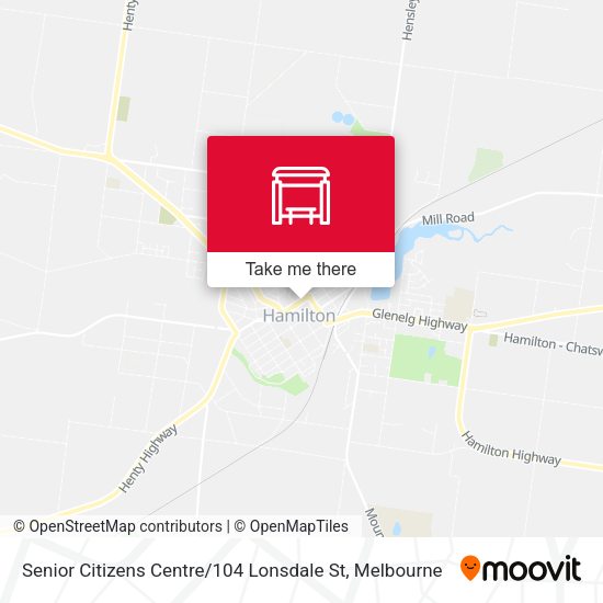 Senior Citizens Centre / 104 Lonsdale St map