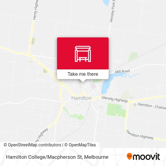 Mapa Hamilton College/Macpherson St