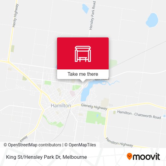 King St/Hensley Park Dr map