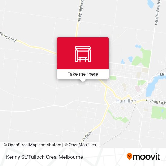 Kenny St/Tulloch Cres map