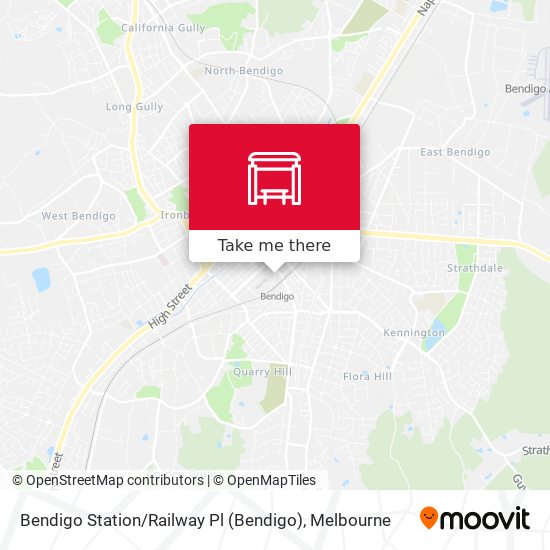 Bendigo Station / Railway Pl map
