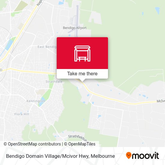 Bendigo Domain Village / Mcivor Hwy map
