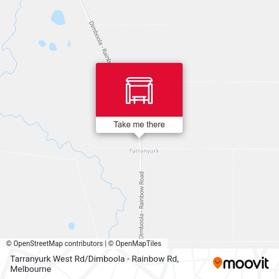 Tarranyurk West Rd / Dimboola - Rainbow Rd map