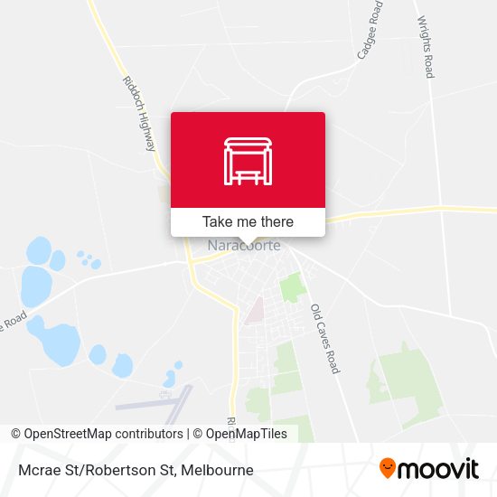 Mcrae St/Robertson St map