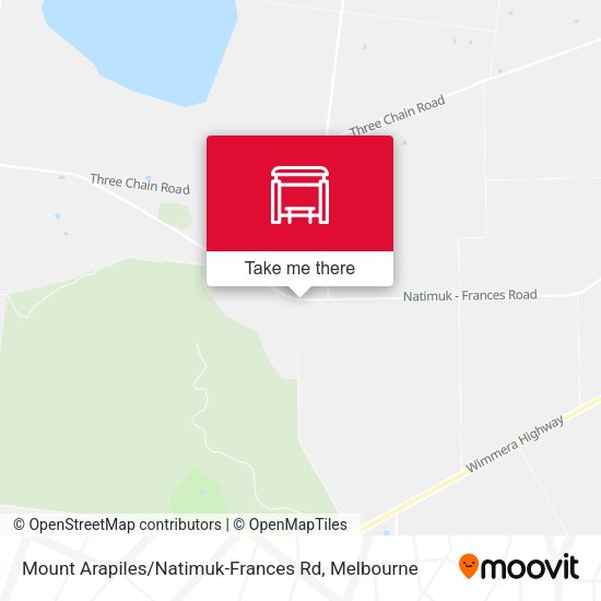 Mount Arapiles / Natimuk-Frances Rd map