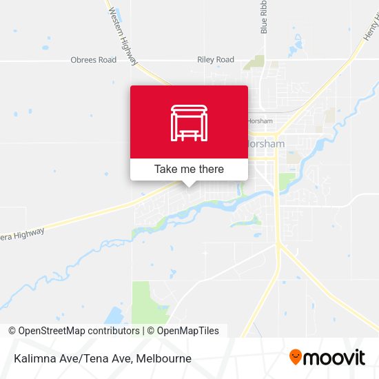 Kalimna Ave/Tena Ave map