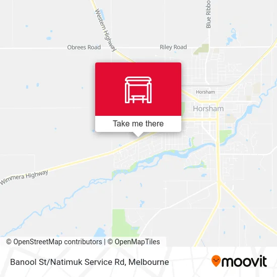 Mapa Banool St/Natimuk Service Rd