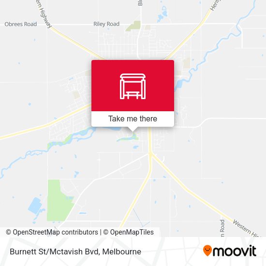 Burnett St/Mctavish Bvd map