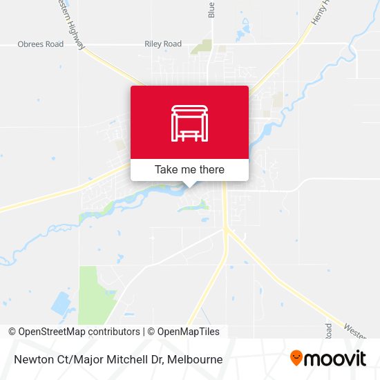 Newton Ct/Major Mitchell Dr map