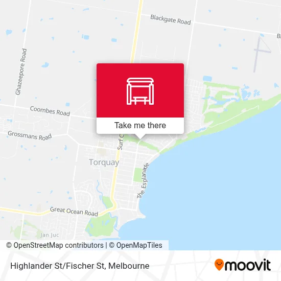 Mapa Highlander St/Fischer St