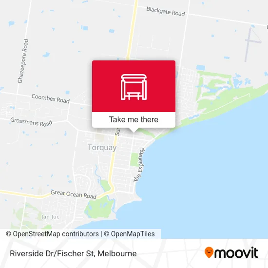 Mapa Riverside Dr/Fischer St