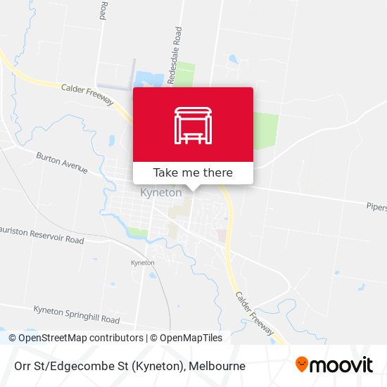 Orr St/Edgecombe St (Kyneton) map