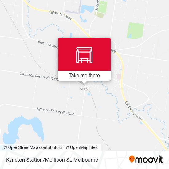 Kyneton Station/Mollison St map