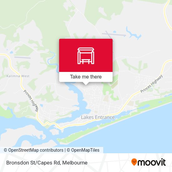 Bronsdon St/Capes Rd map