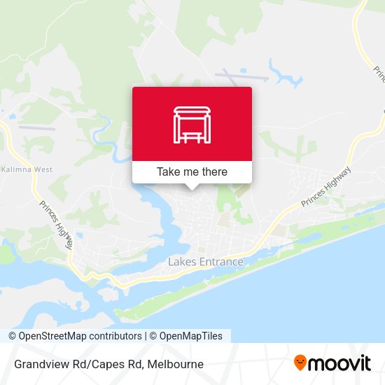 Grandview Rd/Capes Rd map