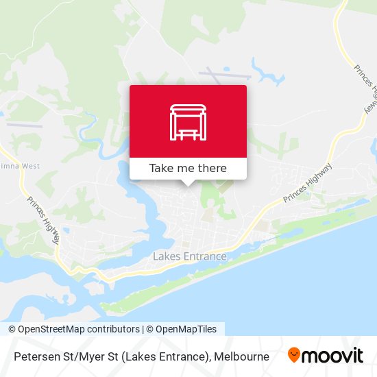 Petersen St / Myer St (Lakes Entrance) map