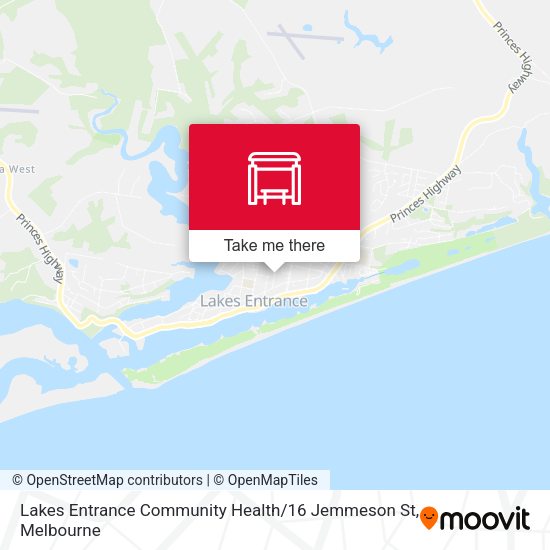 Lakes Entrance Community Health / 16 Jemmeson St map