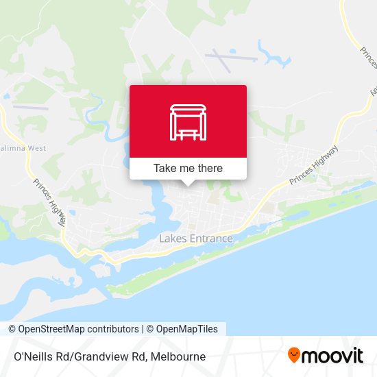 O'Neills Rd/Grandview Rd map