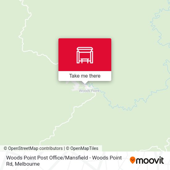 Woods Point Post Office / Mansfield - Woods Point Rd map