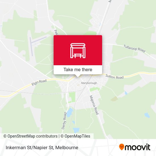 Inkerman St/Napier St map