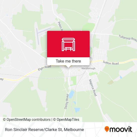 Ron Sinclair Reserve/Clarke St map