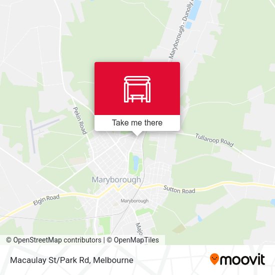 Macaulay St/Park Rd map
