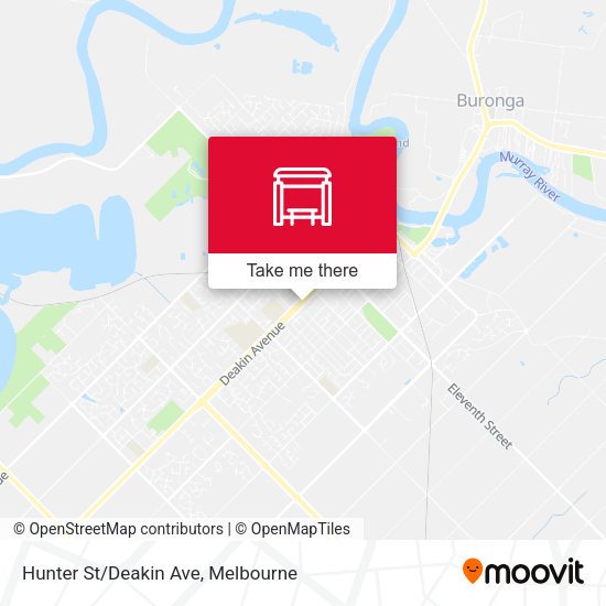 Hunter St/Deakin Ave map