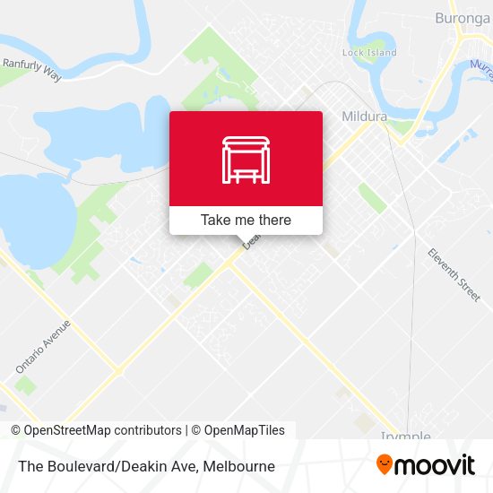 The Boulevard/Deakin Ave map