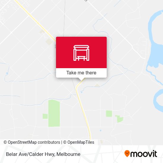 Belar Ave/Calder Hwy map