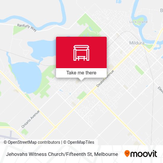 Jehovahs Witness Church / Fifteenth St map