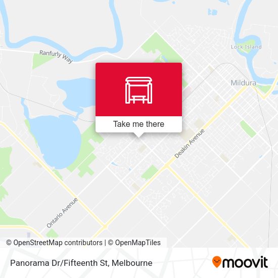 Panorama Dr/Fifteenth St map