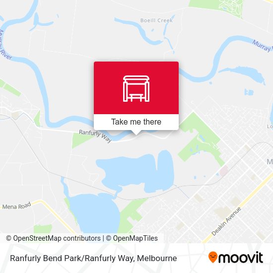Ranfurly Bend Park / Ranfurly Way map