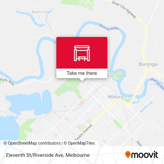 Eleventh St/Riverside Ave map