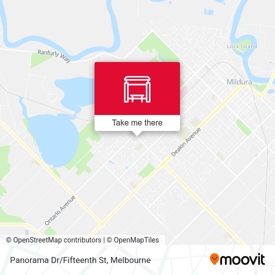 Panorama Dr/Fifteenth St map