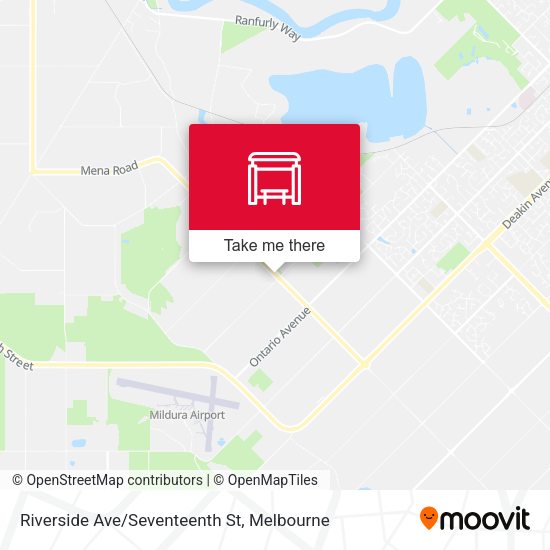 Riverside Ave/Seventeenth St map
