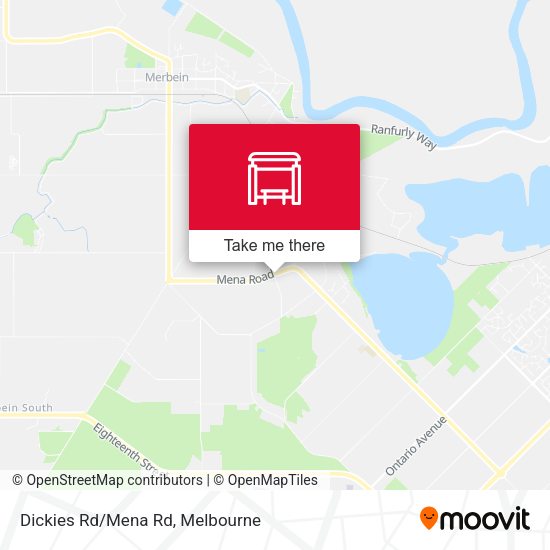 Dickies Rd/Mena Rd map