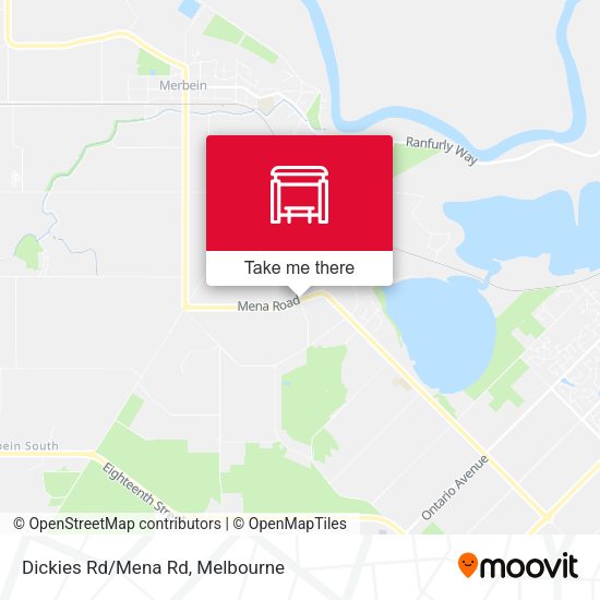 Dickies Rd/Mena Rd map