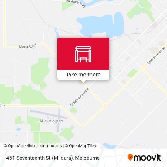 451 Seventeenth St (Mildura) map